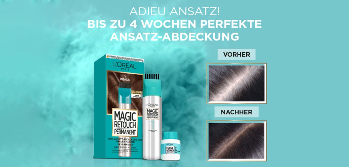 Magic Retouch Permanent Ansatz-Abdeckung - Produktabbildungen & Produktvorteile